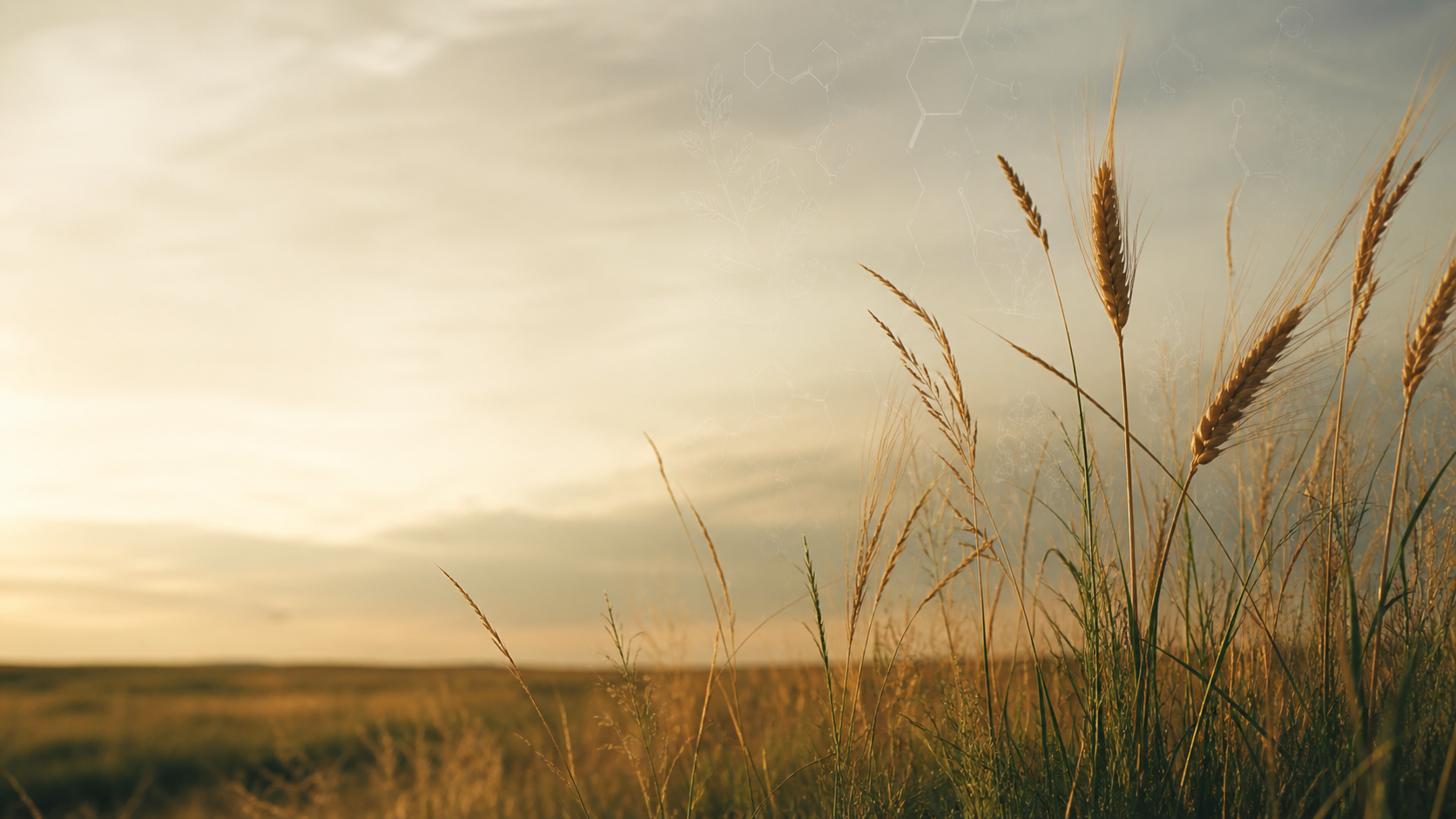 Agricultural fields at dawn